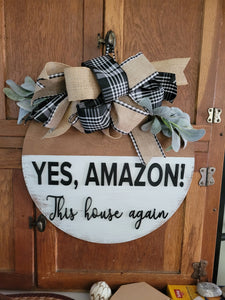 Yes Amazon Door Hanger