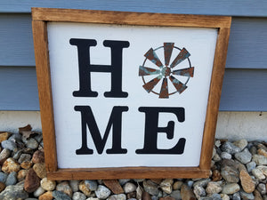 HOME Windmill sign