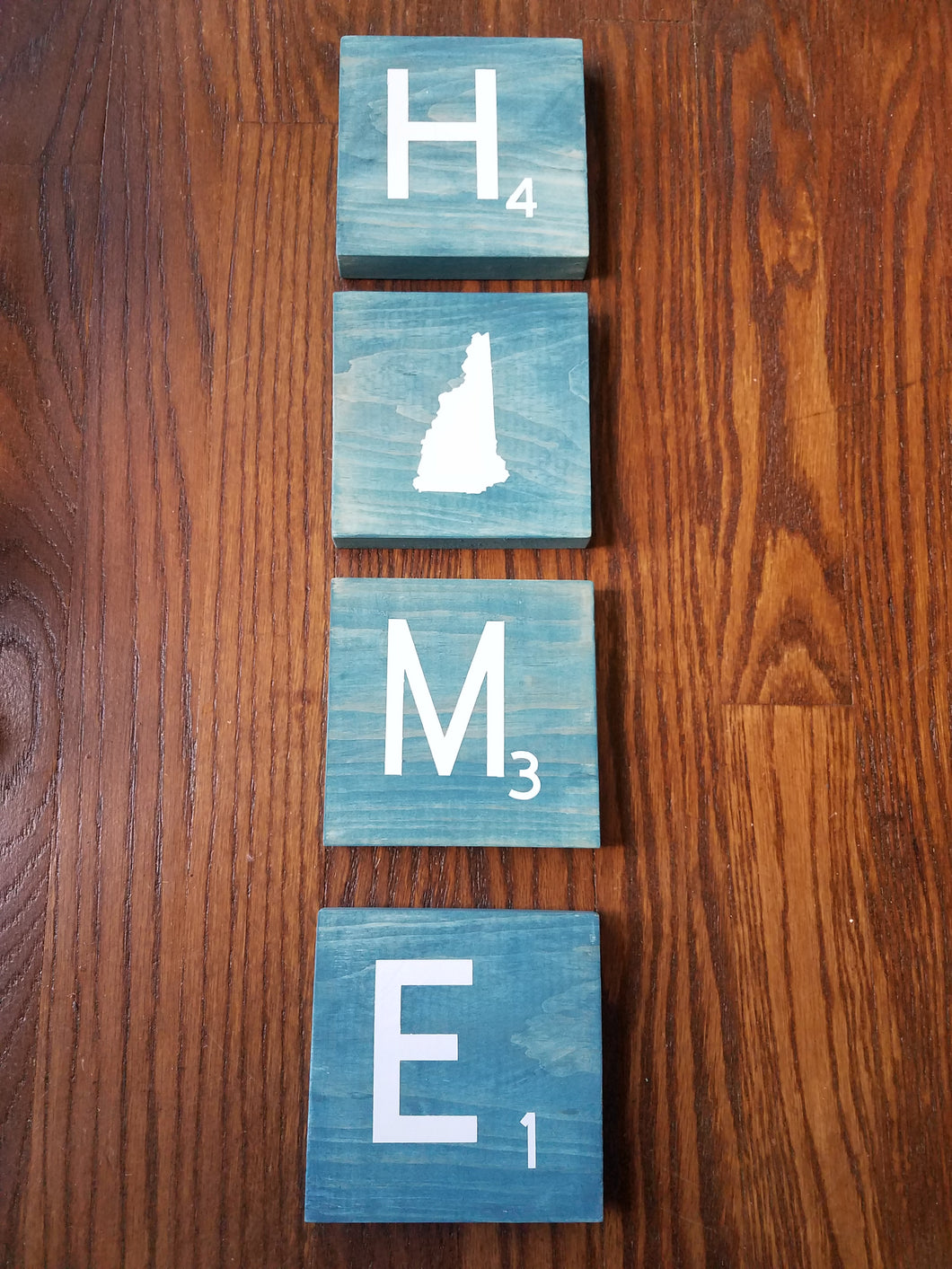 HOME letter tiles Customizable state stile