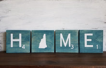 Load image into Gallery viewer, HOME letter tiles Customizable state stile
