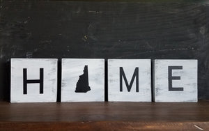 HOME letter tiles Customizable state stile