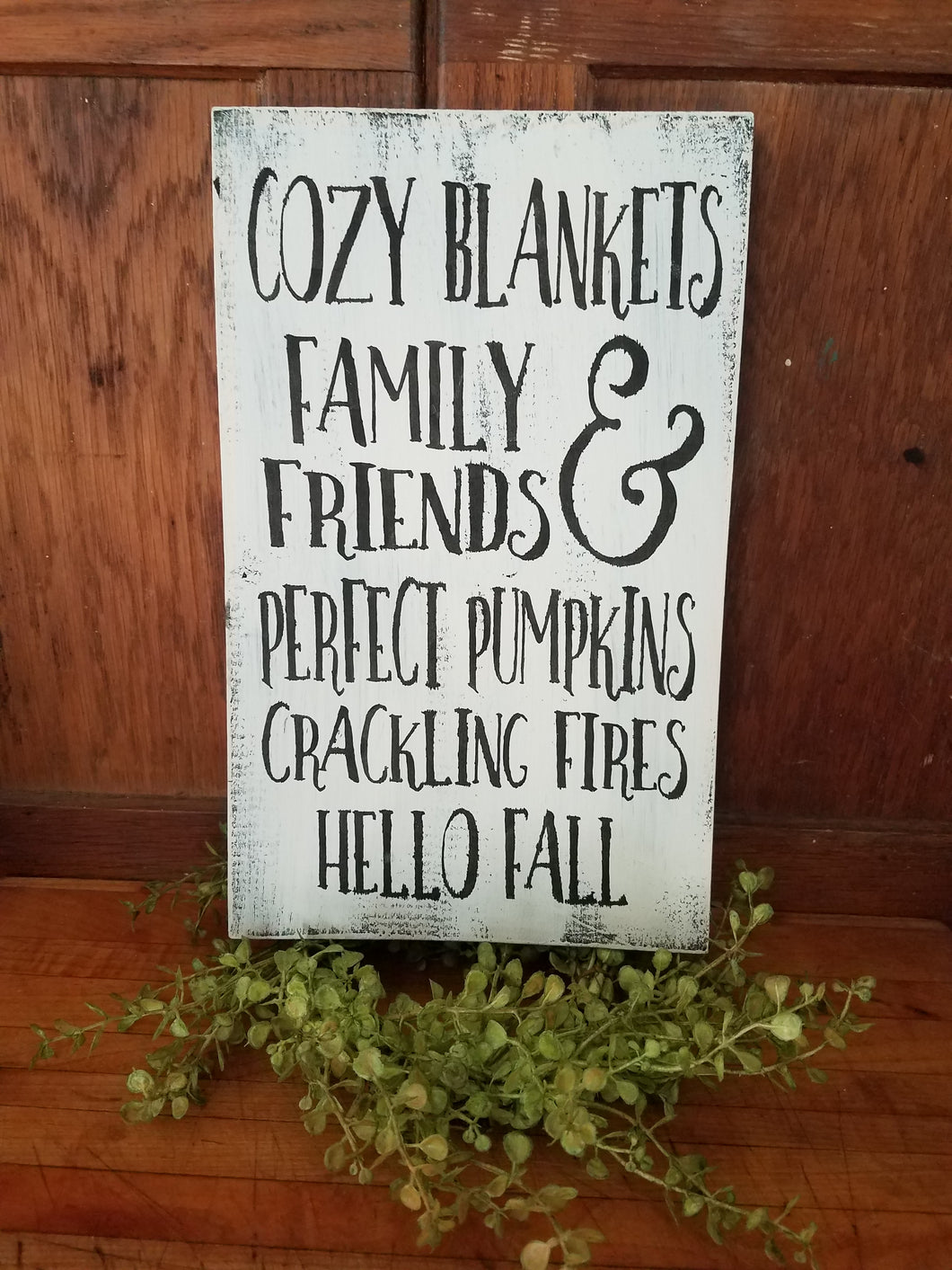 Fall cozy blanket sign