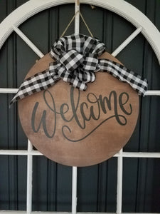 Welcome Door Round
