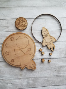 Rocket ship 3D art kit.