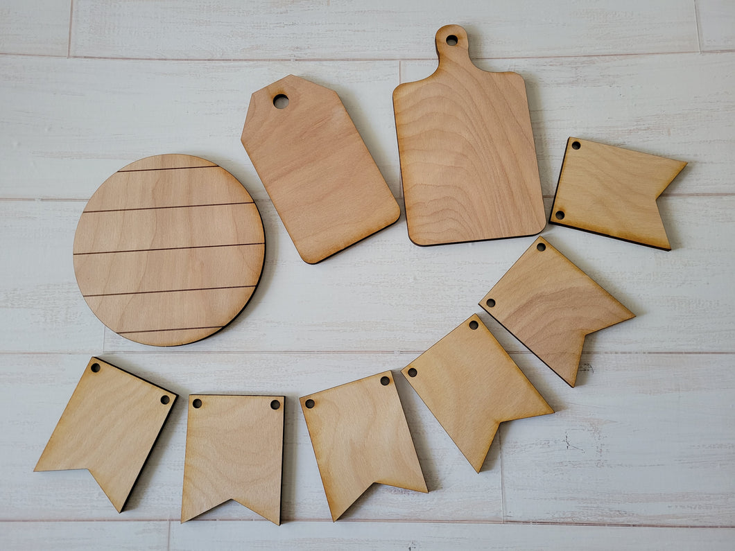 Tiered tray decor blanks
