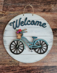 Vintage Bicycle Door Hanger