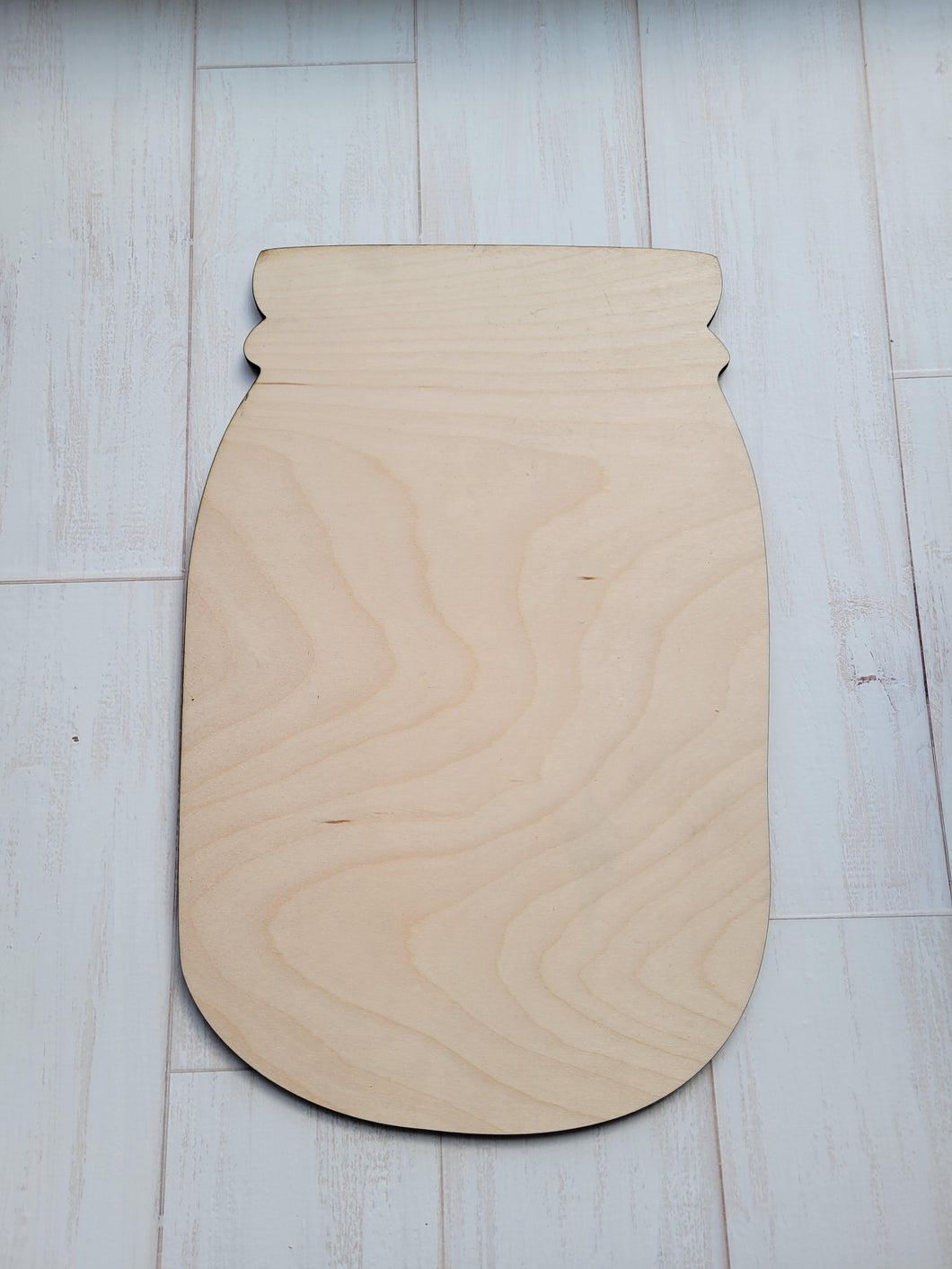 Mason Jar wood cut out