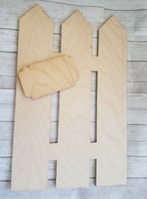 Load image into Gallery viewer, Picket Fence wood cutout
