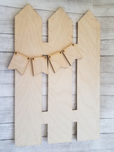 Load image into Gallery viewer, Picket Fence wood cutout
